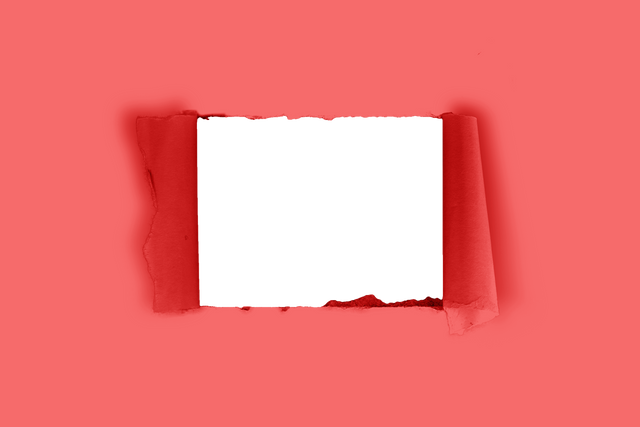 Torn Red Paper Frame Border on Transparent Background - Download Free Stock Videos Pikwizard.com