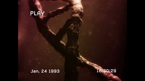 Retro Videotape Effected Spinning DNA