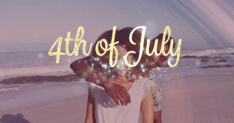 4th of July Beach Romance: A Serene Sunset Celebration
