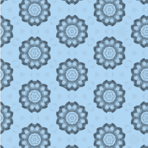 Seamless Blue Floral Design with Transparent Background - Download Free Stock Videos Pikwizard.com