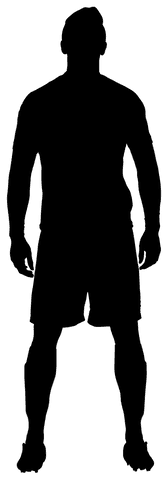 transparent silhouette of dynamic sportsman posing - Download Free Stock Videos Pikwizard.com