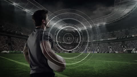 Digital Data Overlay on Rugby Battlefield