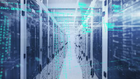 Technological Glitch in Server Room Symbolizing Programming Challenges