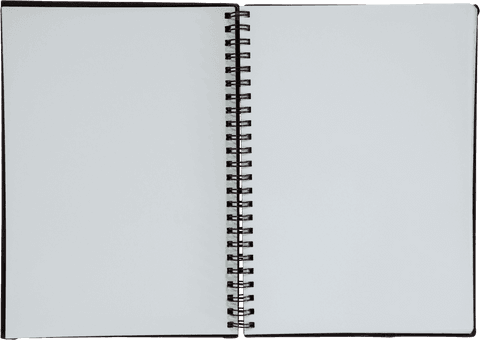 digital open notebook with blank pages on transparent background - Download Free Stock Videos Pikwizard.com