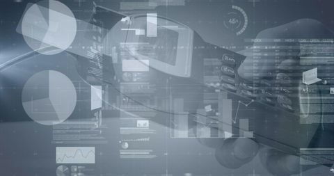 Digital Overlay of Financial Data on Contactless Payment Terminal - Download Free Stock Images Pikwizard.com