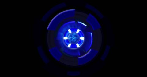Futuristic Blue Digital Interface on Black Background - Download Free Stock Images Pikwizard.com