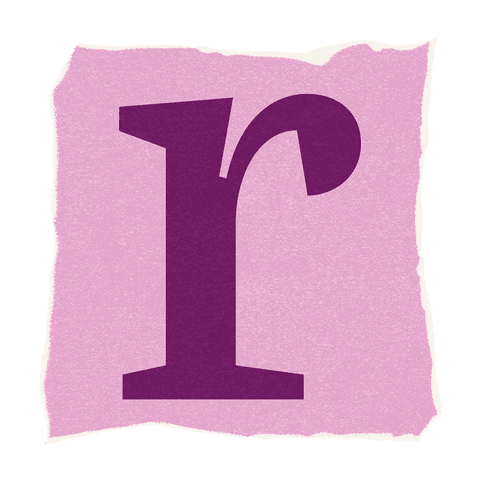 flat purple lowercase r on torn pink square transparent design - Download Free Stock Videos Pikwizard.com