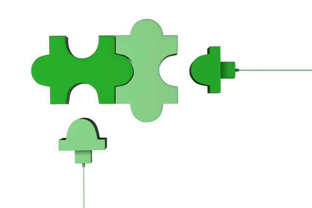 Transparent Green Puzzle Pieces on Isolated Background Illustrate Connection - Download Free Stock Videos Pikwizard.com