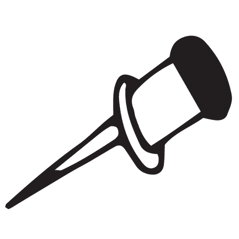 silhouette of transparent thumbtack icon on black background - Download Free Stock Videos Pikwizard.com