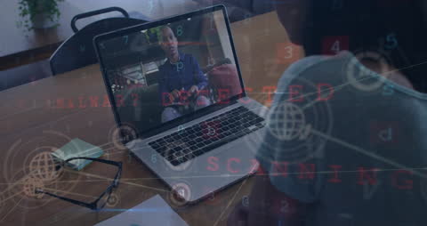 Virtual Video Call with Digital Connections Overlay