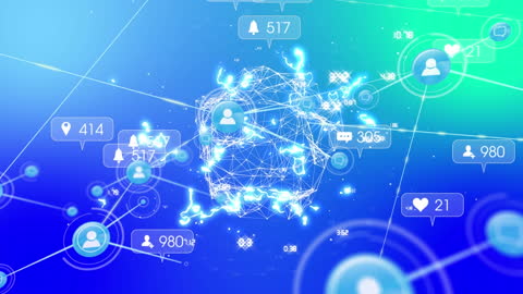 Digital Network Visualization with Social Media Connections