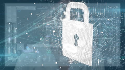 Digital Padlock with Data Interface for Cybersecurity Visualization