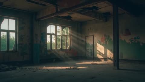 Sunlit Urban Decay in Abandoned Industrial Space