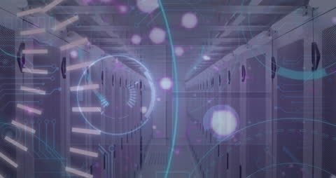 Futuristic 5G Data Processing in Digital Network Server Room