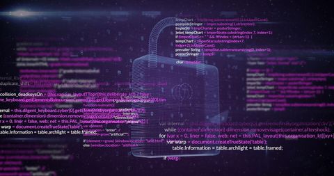 Digital Security with Coded Data Processing Concept - Download Free Stock Images Pikwizard.com