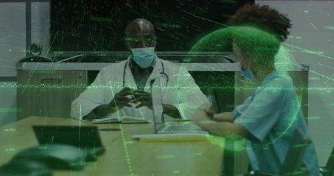 Medical Professionals Collaborating Over Digital Healthcare Strategies