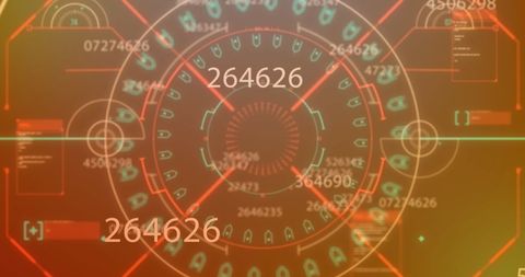 abstract digital mandala with coding symbols - Download Free Stock Images Pikwizard.com