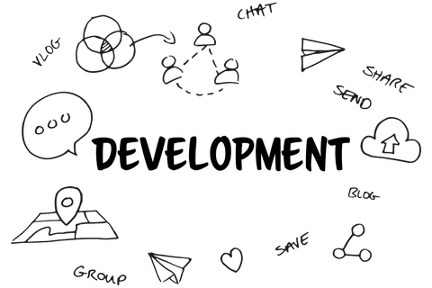 transparent symbols illustrating development concept - Download Free Stock Videos Pikwizard.com