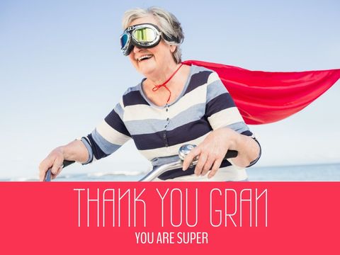 joyful elderly woman embracing superhero spirit - Download Free Stock Templates Pikwizard.com