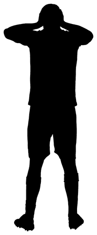 transparent silhouette of male football player jumping action - Download Free Stock Videos Pikwizard.com