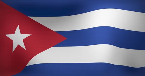 Waving Cuban Flag in Motion Rich Colors National Symbol - Download Free Stock Images Pikwizard.com