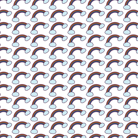 seamless rainbow clouds pattern on transparent background - Download Free Stock Videos Pikwizard.com