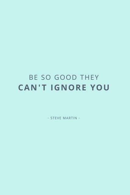 Minimalist Motivational Poster with Steve Martin Quote - Download Free Stock Templates Pikwizard.com