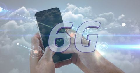 6G Technology Connecting Globally Through Smartphone and Clouds - Download Free Stock Images Pikwizard.com