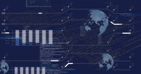 futuristic data visualization and monitoring interface - Download Free Stock Images Pikwizard.com