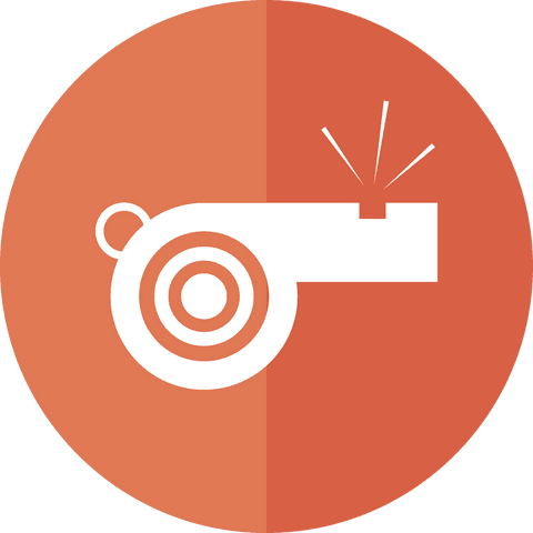 white whistle icon on circular transparent background - Download Free Stock Videos Pikwizard.com