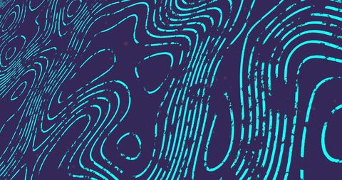 Abstract blue topographic lines on dark background