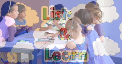 Inclusive Classroom: Children Collaborating in Learning Activity - Download Free Stock Images Pikwizard.com