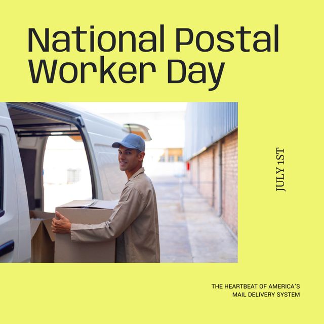 National Postal Worker Day Celebration Honoring Delivery Workers - Download Free Stock Templates Pikwizard.com