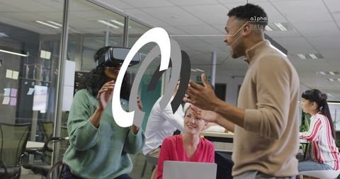 Collaborating with Virtual Reality Headset in Open Office Brainstorming and Team Innovation