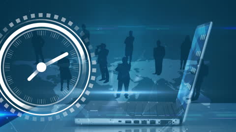 Time Management in Global Business Networking Concept