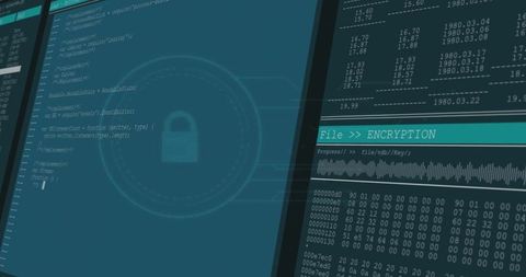 Digital encryption and data processing on virtual interface