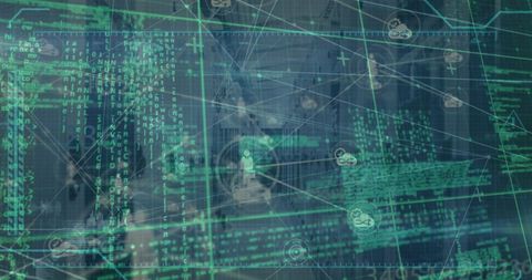 digital data processing with global network connections overlay - Download Free Stock Images Pikwizard.com