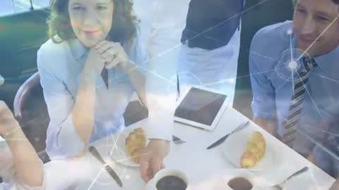 Business Networking During Breakfast Meeting