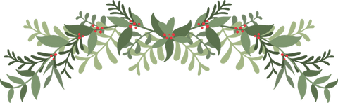 festive greenery garland with red berries on transparent background - Download Free Stock Videos Pikwizard.com