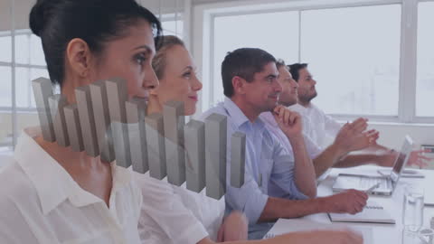 Multiracial Professionals Analyzing Data in Business Meeting