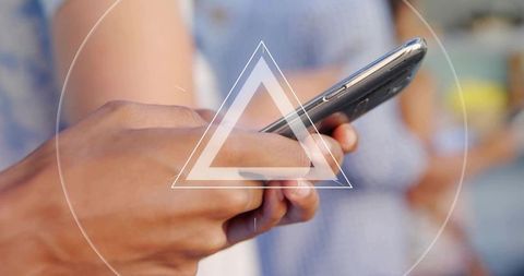 Tapping Smartphone at Social Gathering