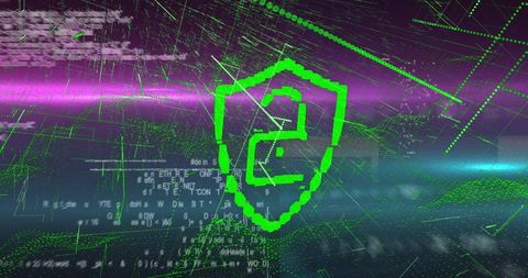 Digital Cybersecurity with Data Network Visualization - Download Free Stock Images Pikwizard.com