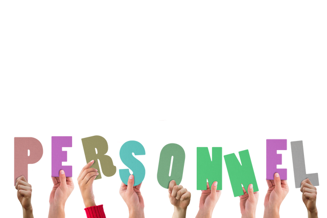 Hands Raising Personnel Text Illustration on Transparent Background - Download Free Stock Videos Pikwizard.com