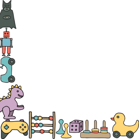transparent frame of children's toys vector illustration - Download Free Stock Videos Pikwizard.com