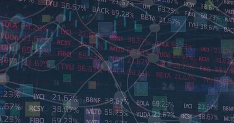 Abstract global business data interface background