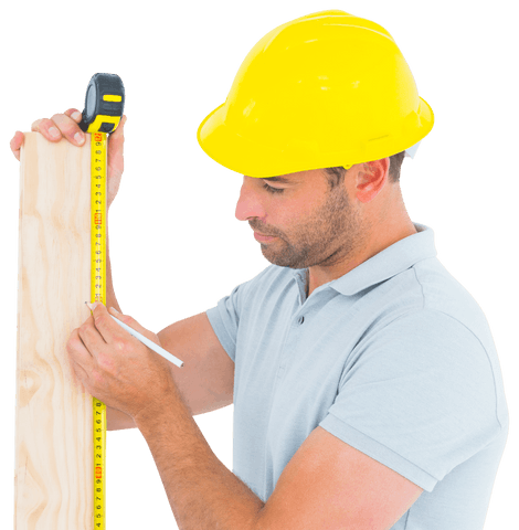 carpenter accurately measuring wooden plank with tape - Download Free Stock Videos Pikwizard.com