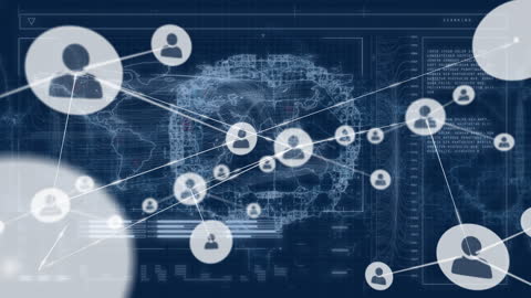 Global Network Connections in AI Technology Interface