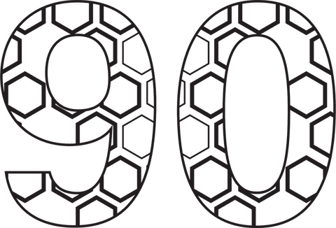 Black Geometric Number 90 on Transparent Background for Celebrations - Download Free Stock Videos Pikwizard.com