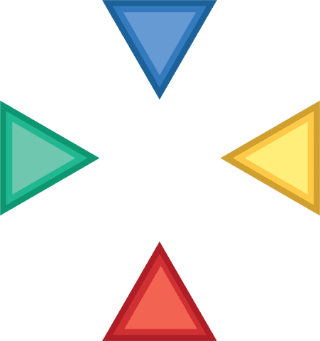 colorful geometric triangles on transparent background - Download Free Stock Videos Pikwizard.com
