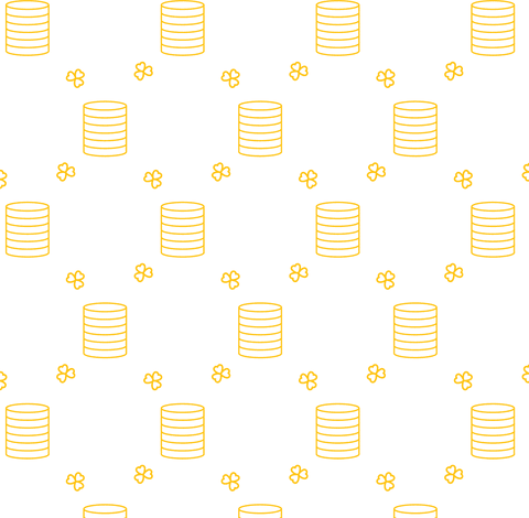 stacked gold coins and shamrocks seamless pattern transparent background - Download Free Stock Videos Pikwizard.com